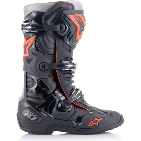 Botas Alpinestars Tech 10 Black/Red Fluo