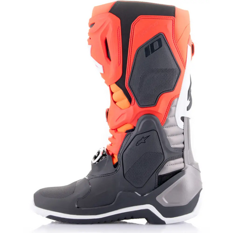 Botas Alpinestars Tech 10 Black/Red Fluo/Orange Fluo/White