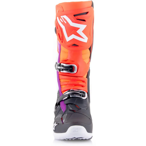 Botas Alpinestars Tech 10 Black/Red Fluo/Orange Fluo/White