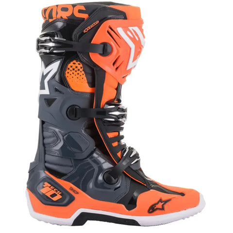 Botas Alpinestars Tech 10 Cool Gray/Orange Fluo