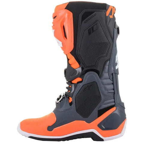 Botas Alpinestars Tech 10 Cool Gray/Orange Fluo