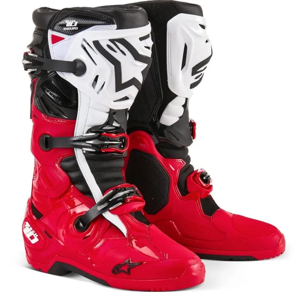 Botas Alpinestars Tech 10 Enduro Bright Red/Black/White