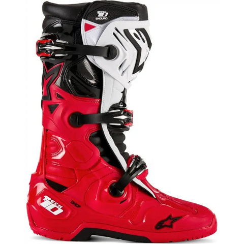 Botas Alpinestars Tech 10 Enduro, Bright Red/Black/White