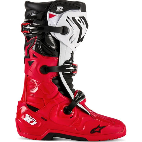 Botas Alpinestars Tech 10 Enduro, Bright Red/Black/White