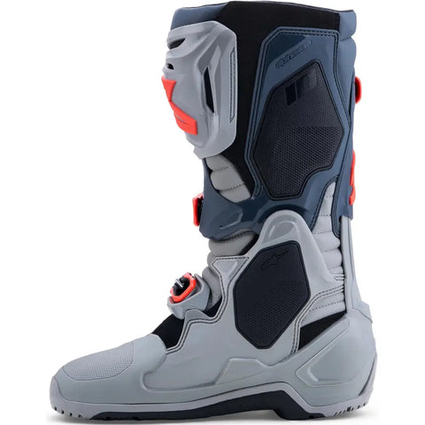 Botas Alpinestars Tech 10 Enduro Gray/Dark Gray/Fluorescent Red