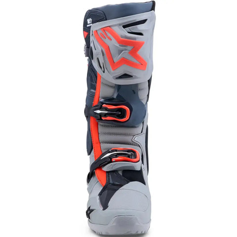 Botas Alpinestars Tech 10 Enduro Gray/Dark Gray/Fluorescent Red