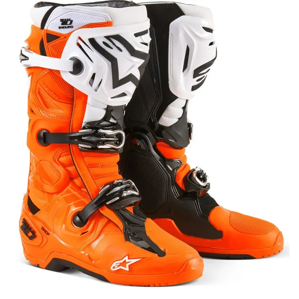 Botas Alpinestars Tech 10 Enduro Orange Fluo/Black/White