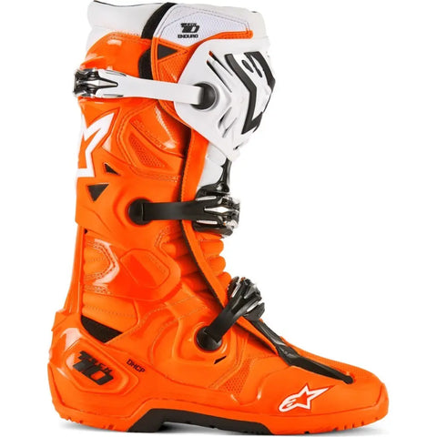 Botas Alpinestars Tech 10 Enduro, Orange Fluo/Black/White