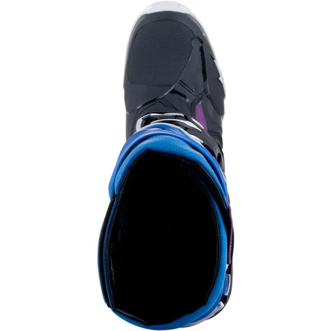 Botas Alpinestars Tech 10 Supervented Black/Enamel Blue/Purple/White
