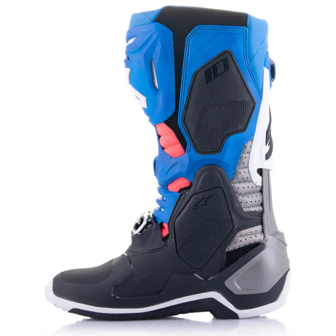 Botas Alpinestars Tech 10 Supervented Black/Enamel Blue/Purple/White