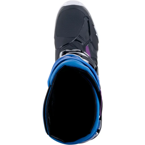 Botas Alpinestars Tech 10 Supervented Black/Enamel Blue/Purple/White