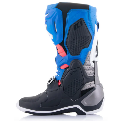 Botas Alpinestars Tech 10 Supervented Black/Enamel Blue/Purple/White