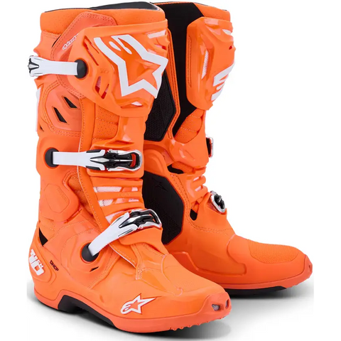 Botas Alpinestars Tech 10 Supervented Orange Fluo/Black/White