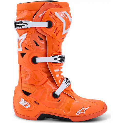 Botas Alpinestars Tech 10 Supervented Orange Fluo/Black/White