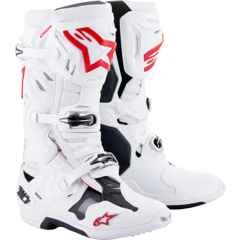 Botas Alpinestars Tech 10 Supervented White/Bright Red