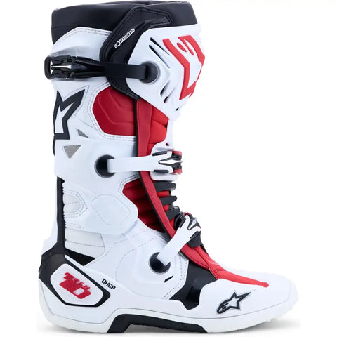 Botas Alpinestars Tech 10 White/Black/Bright Red