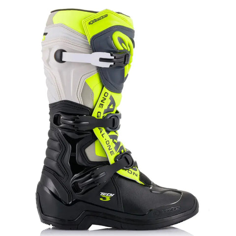 Botas Alpinestars Tech 3 Black/Gray/Yellow Fluo