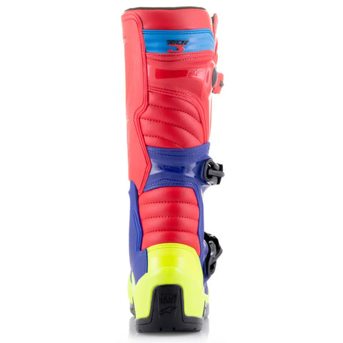 Botas Alpinestars Tech 3 Bright Red/Dark Blue/Yellow Fluo