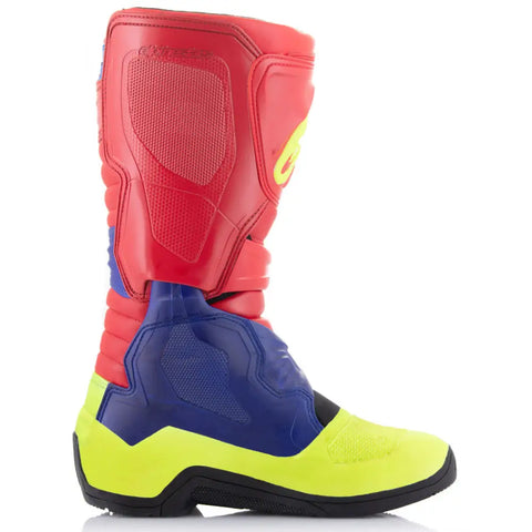 Botas Alpinestars Tech 3 Bright Red/Dark Blue/Yellow Fluo