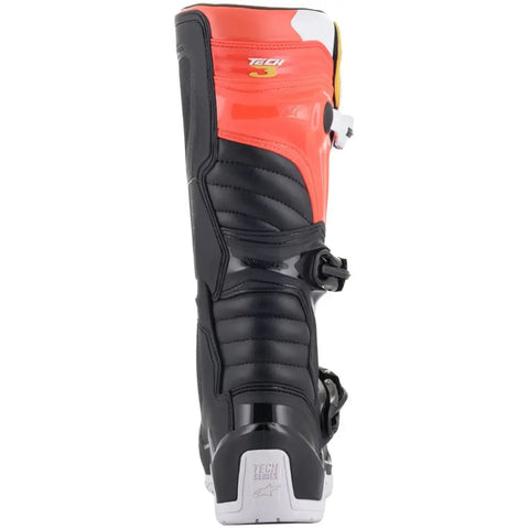 Botas Alpinestars Tech 3 White/Black/Red/Fluo Yellow