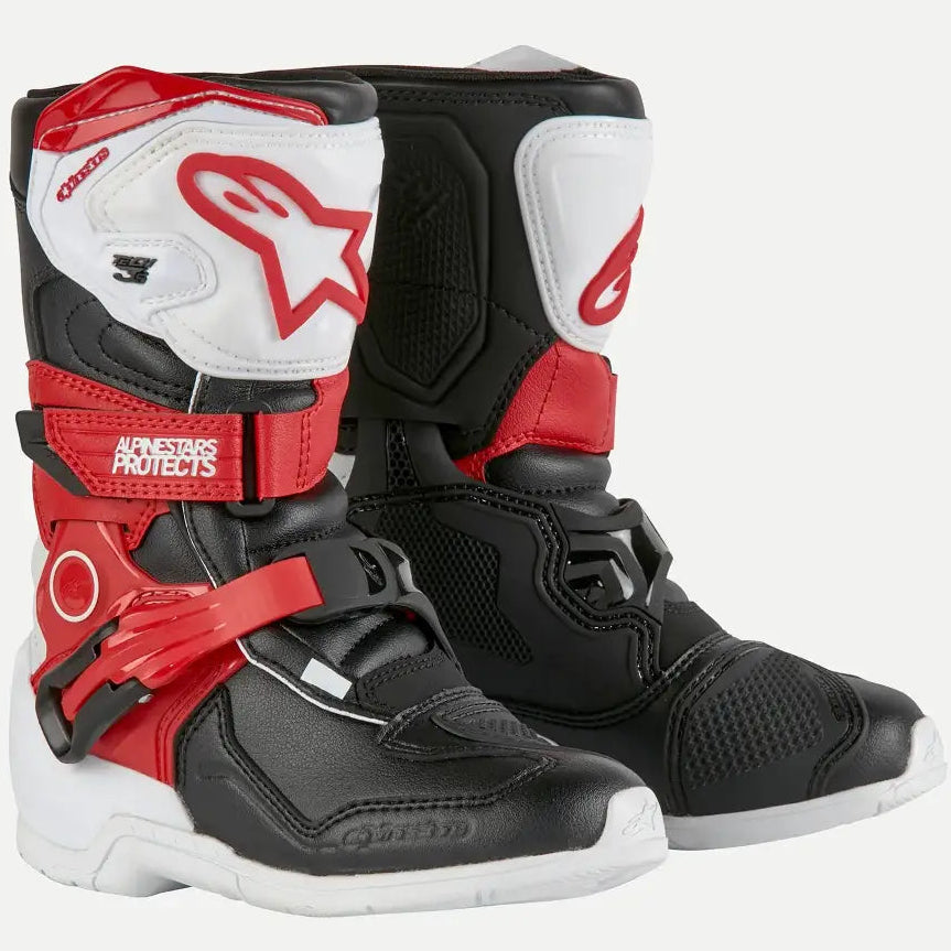Botas Alpinestars Tech 3S Kids para Niño White/Black/Bright Red
