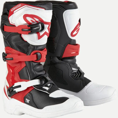 Botas Alpinestars Tech 3S Youth para Niño White/Black/Bright Red