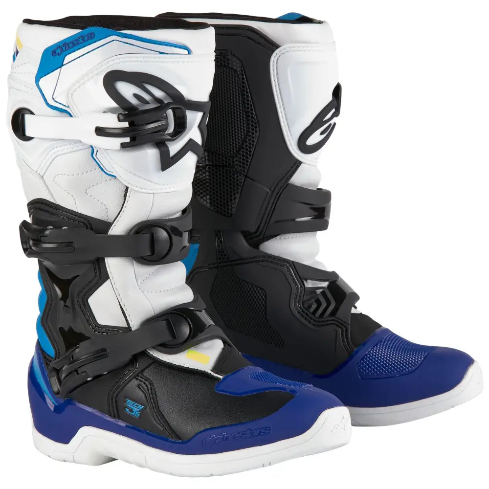 Botas Alpinestars Tech 3S Youth para Niño White/Black/Enamel Blue