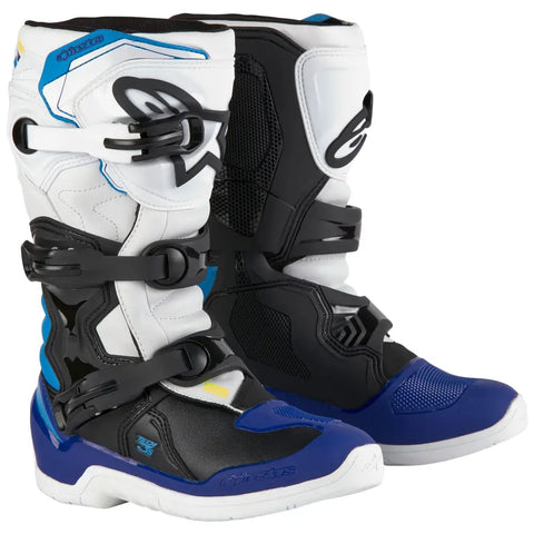 Botas Alpinestars Tech 3S Youth para Niño White/Black/Enamel Blue