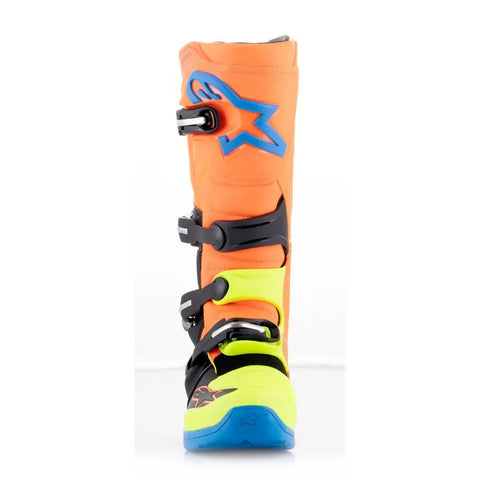 Botas Alpinestars Tech 5 Orange Fluo/Enamel Blue/Yellow Fluo