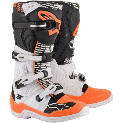 Botas Alpinestars Tech 5 White/Black/Orange Fluo