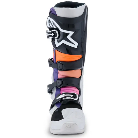 Botas Alpinestars Tech 7 Black/Light Gray/Orange Fluo/Magenta