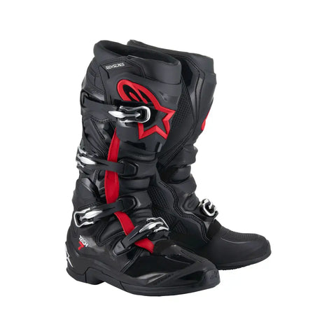 Botas Alpinestars Tech 7 Black/Red Fluo