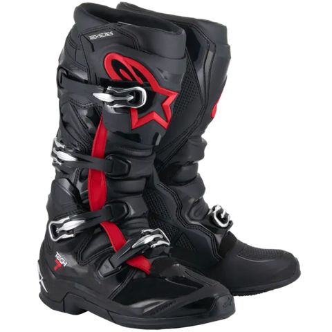 Botas Alpinestars Tech 7 Black/Red Fluo