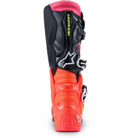 Botas Alpinestars Tech 7 Black/Red Fluo/Pink Fluo