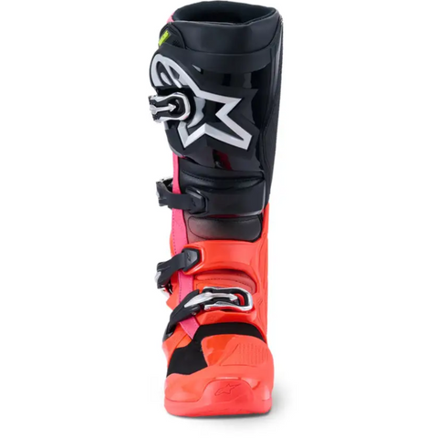 Botas Alpinestars Tech 7 Black/Red Fluo/Pink Fluo