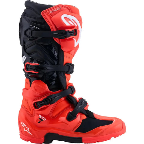 Botas Alpinestars Tech 7 Enduro Black/Fluorescent Red