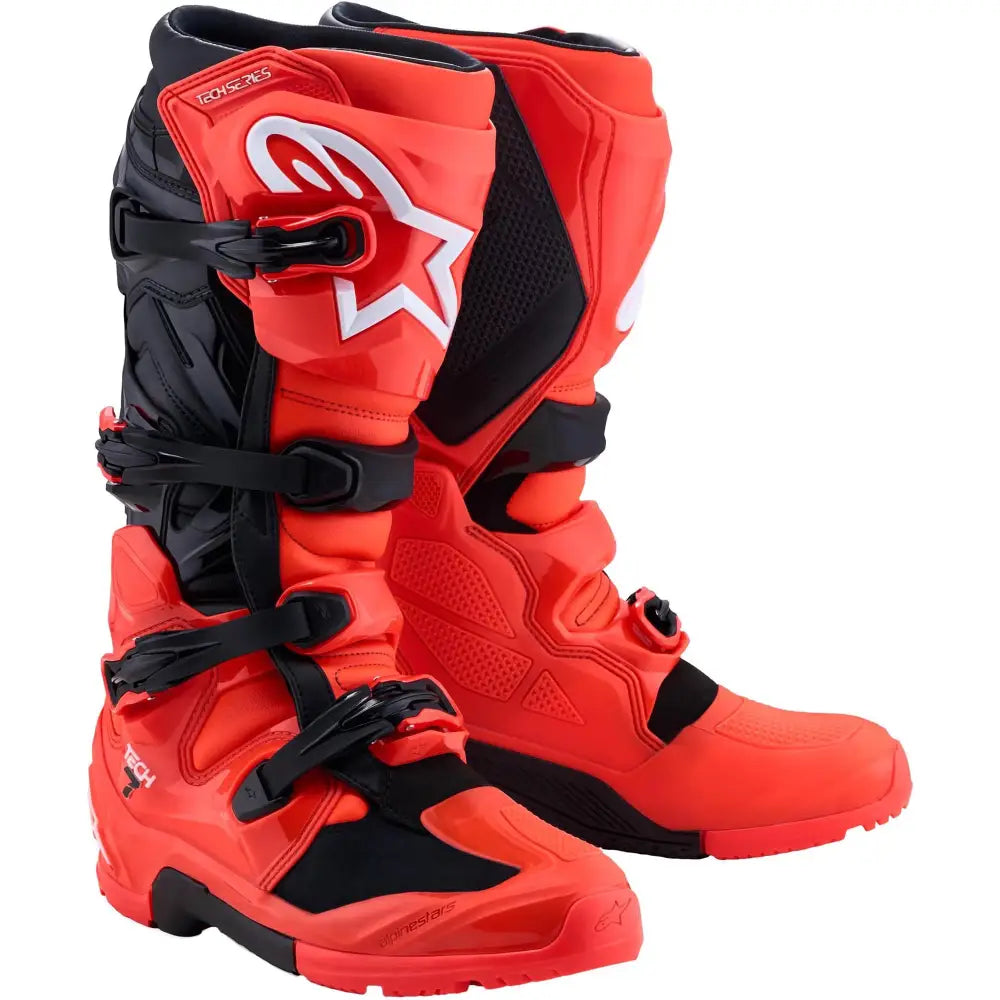 Botas Alpinestars Tech 7 Enduro Black/Fluorescent Red