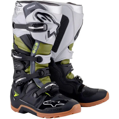 Botas Alpinestars Tech 7 Enduro Black/Silver/Military Green