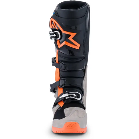Botas Alpinestars Tech 7 Enduro Black/Warm Gray/Orange Fluo