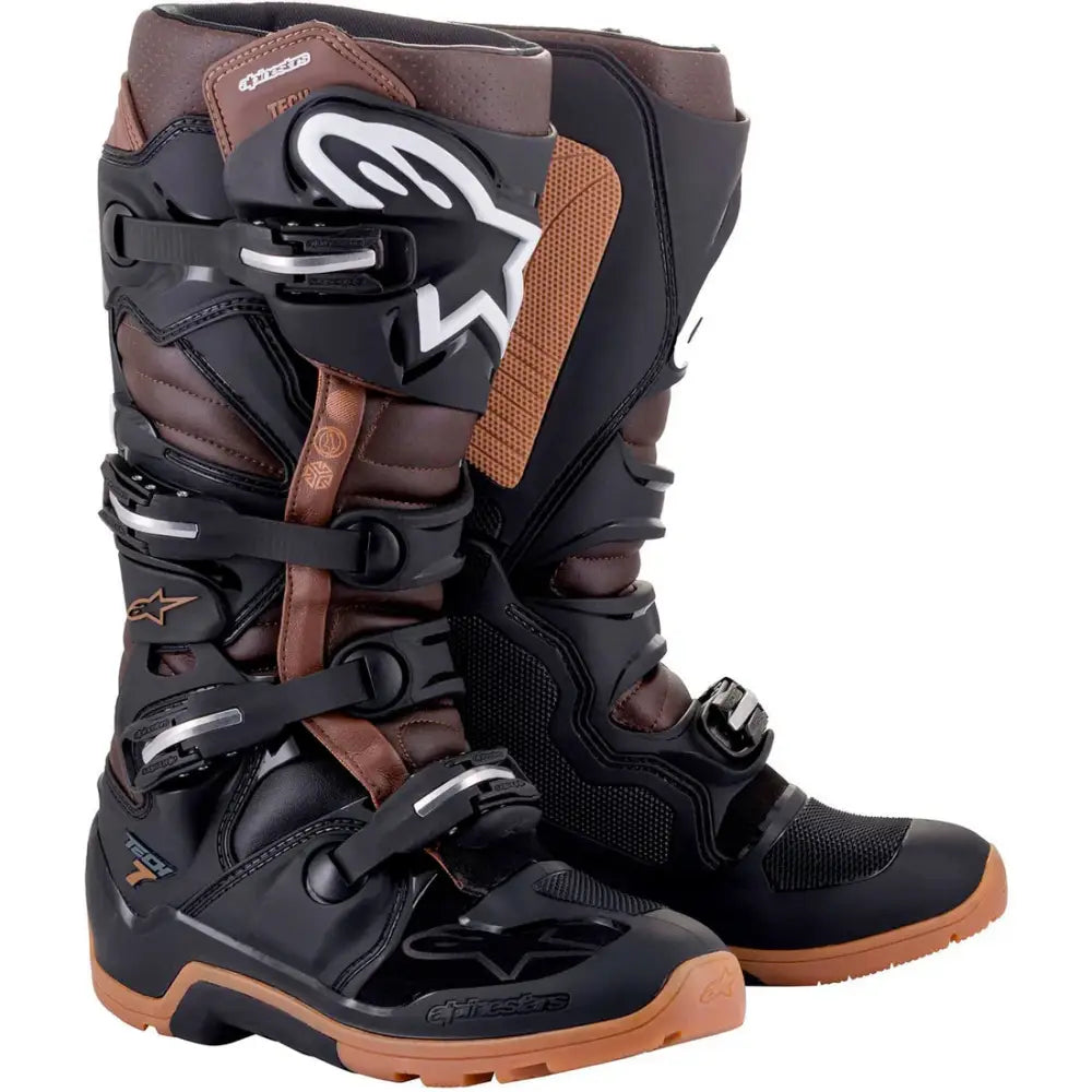 Botas Alpinestars Tech 7 Enduro Black/Dark Brown