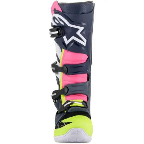 Botas Alpinestars Tech 7 Grey/Pink/Hi-Viz Yellow