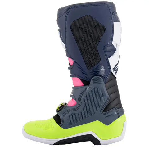 Botas Alpinestars Tech 7 Grey/Pink/Hi-Viz Yellow