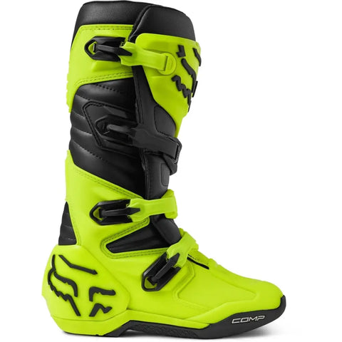 Botas Fox Racing Comp Black/Yellow Fluo