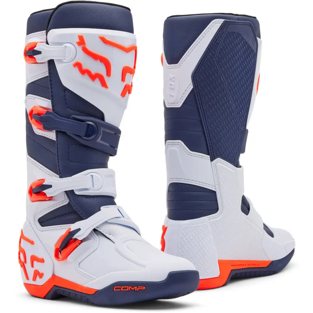 Botas Fox Racing Comp White/Navy