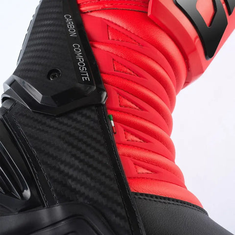 Botas Gaerne GP1 LS, Black/Fluo Red