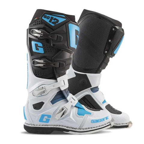 Botas Gaerne SG-12 LE Black/White/Carolina Blue