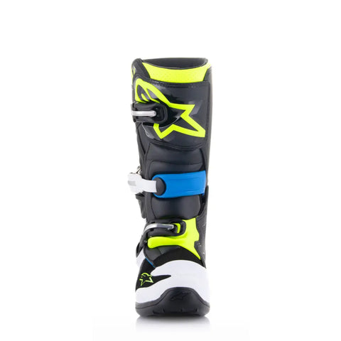 Botas para Niño Alpinestars Tech 7S Black/Enamel/Blue/Yellow Fluo
