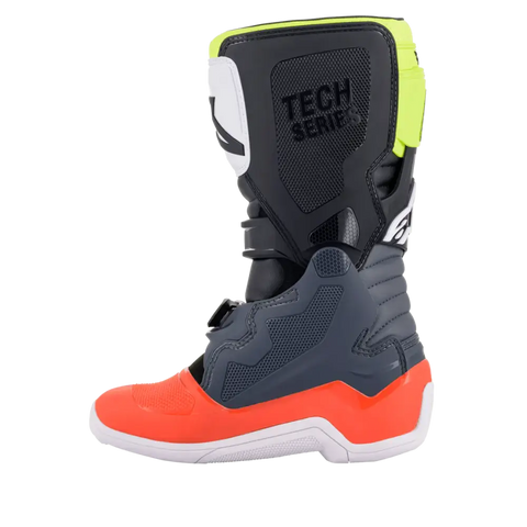 Botas para Niño Alpinestars Tech 7S Dark Gray/Red flourescent/Yellow