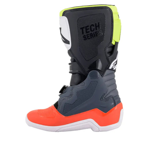 Botas para Niño Alpinestars Tech 7S Dark Gray/Red flourescent/Yellow