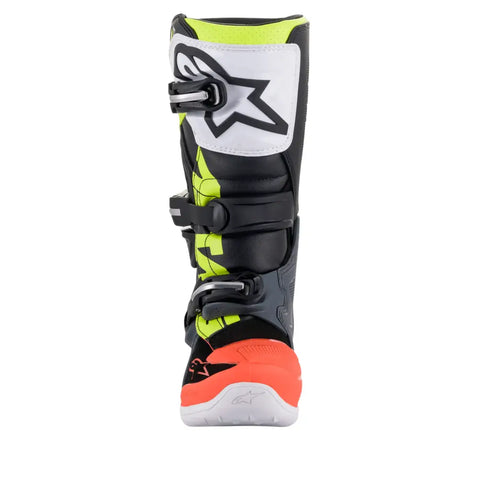 Botas para Niño Alpinestars Tech 7S Dark Gray/Red flourescent/Yellow